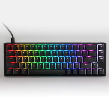   Ducky One 3 SF RGB vezetékes mechanikus billentyűzet MX Speed Silver kapcsolóval, magyar kiosztás, fekete