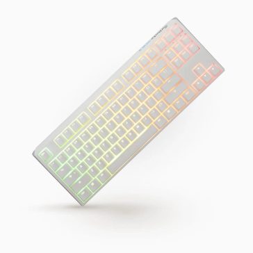   Ducky One 3 TKL RGB vezetékes mechanikus billentyűzet MX Blue kapcsolóval, magyar kiosztás, fehér
