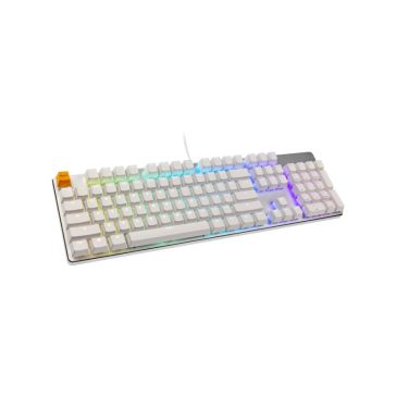   Billentyűzet Glorious GMMK Full Size White Ice Edition - Gateron-Brown, US, Fehér