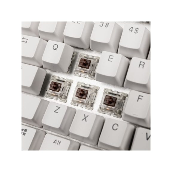 Billentyűzet Glorious GMMK Full Size White Ice Edition - Gateron-Brown, US, Fehér
