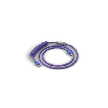   Billentyűzet kiegészítő Glorious Coiled Cable Nebula USB-C Spirálkábel Lila