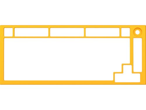 Billentyűzet kiegészítő Glorious GMMK Pro 75% burkolat Sárga