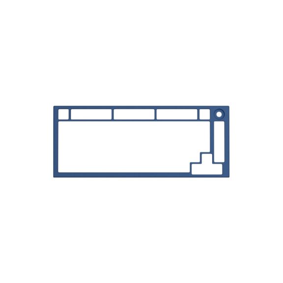 Billentyűzet kiegészítő Glorious GMMK Pro 75% burkolat Navy Kék