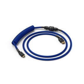   Billentyűzet kiegészítő Glorious Coiled Cable Cobalt USB-C Spirálkábel Kék