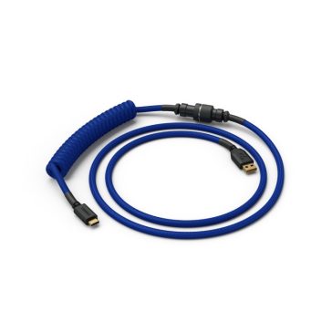   Billentyűzet kiegészítő Glorious Coiled Cable Cobalt USB-C Spirálkábel Kék