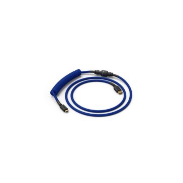   Billentyűzet kiegészítő Glorious Coiled Cable Cobalt USB-C Spirálkábel Kék