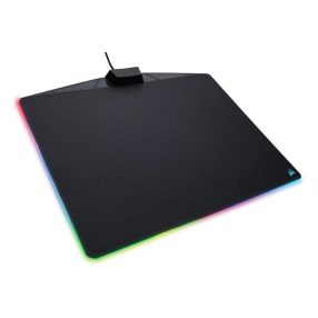   Corsair MM800 RGB POLARIS gaming egérpad, 350x260x5mm, 15 zónás RGB, mikroszövetszerű felület, fekete