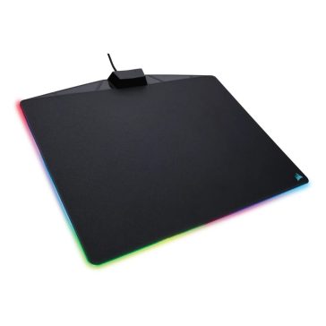   Corsair MM800 RGB POLARIS gaming egérpad, 350x260x5mm, 15 zónás RGB, mikroszövetszerű felület, fekete