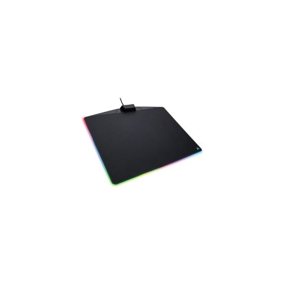 Corsair MM800 RGB POLARIS gaming egérpad, 350x260x5mm, 15 zónás RGB, mikroszövetszerű felület, fekete