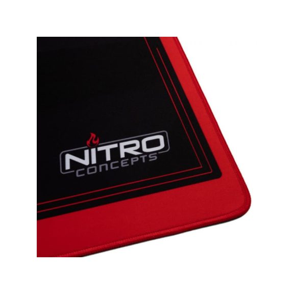 Egérpad Nitro Concepts Deskmat DM12 Fekete/Piros Szövet