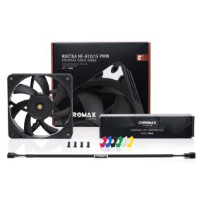   Ventilátor Noctua NF-A12x15 PWM chromax.black.swap 15mm 12cm