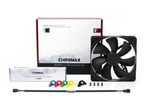 Ventilátor Noctua NF-A14 PWM chromax.black.swap 14cm