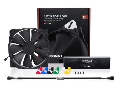 Ventilátor Noctua NF-A20 PWM chromax.black.swap 20cm