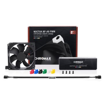 Ventilátor Noctua NF-A9 PWM chromax.black.swap 9cm