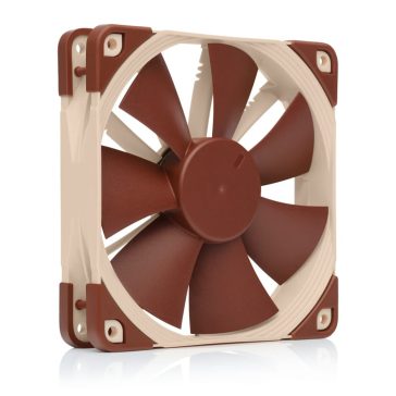   Noctua NF-F12 PWM nyomásoptimalizált ventilátor, 12 cm, Focused Flow keret, PWM vezérlés, barna - NF-F12-PWM