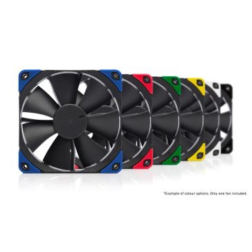  Noctua NF-F12 PWM chromax.black.swap nyomásoptimalizált ventilátor, 12 cm, Focused Flow keret, cserélhető rezgéscsillapítók, fekete - NF-F12-PWM-CH-BK-S