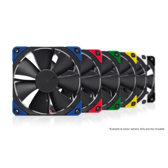 Noctua NF-F12 PWM chromax.black.swap nyomásoptimalizált ventilátor, 12 cm, Focused Flow keret, cserélhető rezgéscsillapítók, fekete - NF-F12-PWM-CH-BK-S