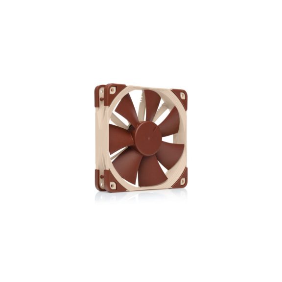 Noctua NF-F12 PWM nyomásoptimalizált ventilátor, 12 cm, Focused Flow keret, PWM vezérlés, barna - NF-F12-PWM