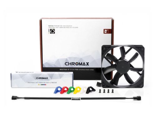 Ventilátor Noctua NF-S12A PWM chromax.black.swap 12cm