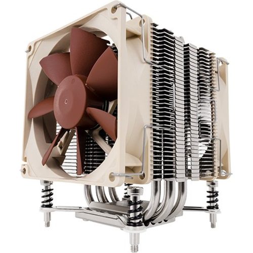 Noctua NH-U9DX i4 processzorhűtő, Xeon kompatibilis, 2x92mm PWM ventilátor, 4 hőcső, barna