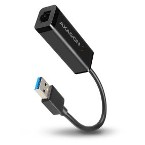   Axagon ADE-SR USB-A Gigabit Ethernet adapter, 1000Mbps, kompakt, fekete