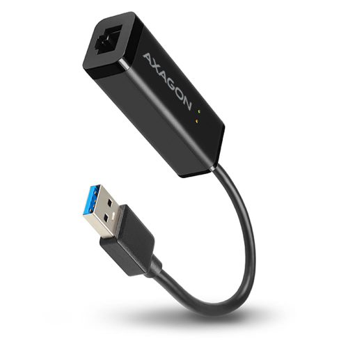 Axagon ADE-SR USB-A Gigabit Ethernet adapter, 1000Mbps, kompakt, fekete
