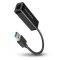 Axagon ADE-SR USB-A Gigabit Ethernet adapter, 1000Mbps, kompakt, fekete