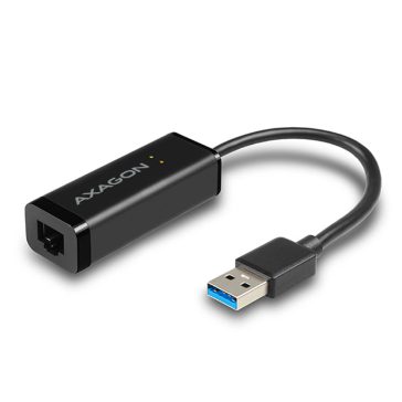   Axagon ADE-SR USB-A Gigabit Ethernet adapter, 1000Mbps, kompakt, fekete