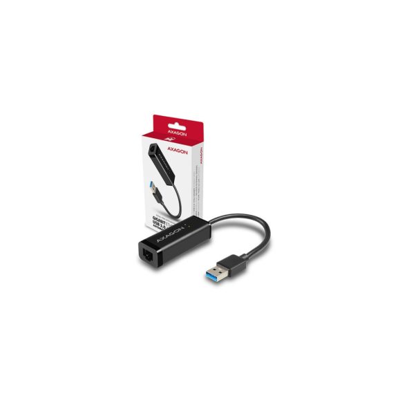 Axagon ADE-SR USB-A Gigabit Ethernet adapter, 1000Mbps, kompakt, fekete