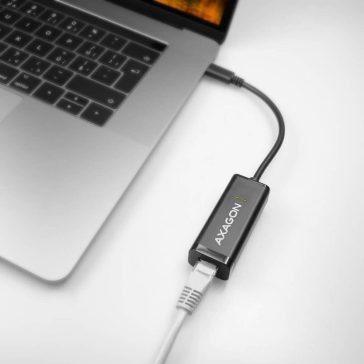 Axagon ADE-SRC USB-C Gigabit Ethernet hálózati adapter RJ45 csatlakozóval