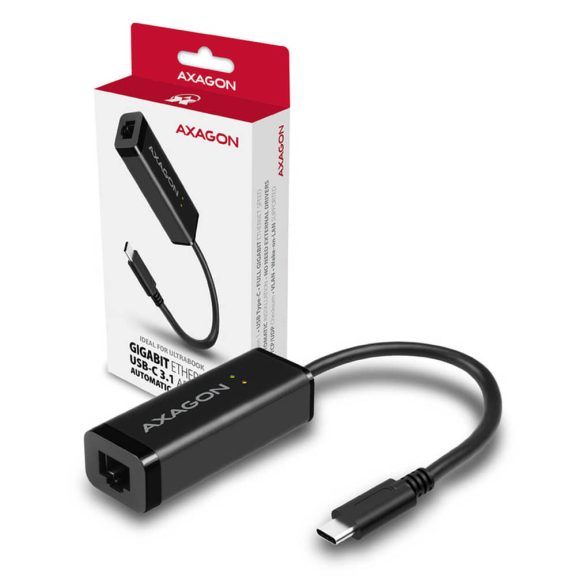 Axagon ADE-SRC USB-C Gigabit Ethernet hálózati adapter RJ45 csatlakozóval