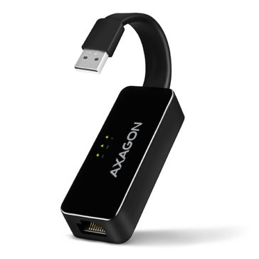   Axagon ADE-XR USB-A Ethernet adapter, 100Mbps, kompakt , fekete