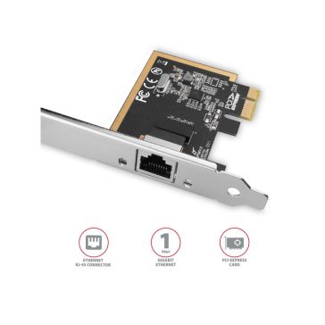   Ethernet Adapter AXAGON PCEE-GRF PCI-Express Gigabit Ethernet Realtek 8111F + LP