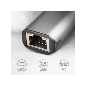 Ethernet Adapter AXAGON ADE-25RC USB 3.2 USB Typ-C > RJ45