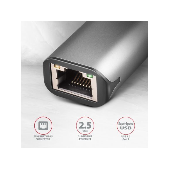 Ethernet Adapter AXAGON ADE-25RC USB 3.2 USB Typ-C > RJ45