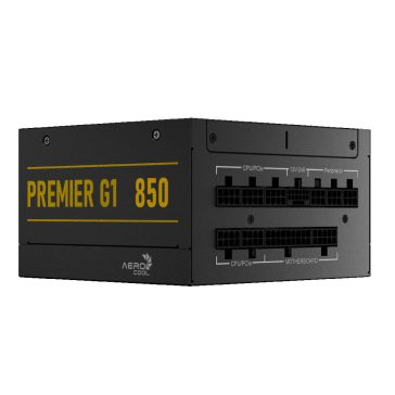   AeroCool Premier G1 tápegység, 850W, 80 Plus Gold, teljesen moduláris, ATX 3.1, dobozos, fekete