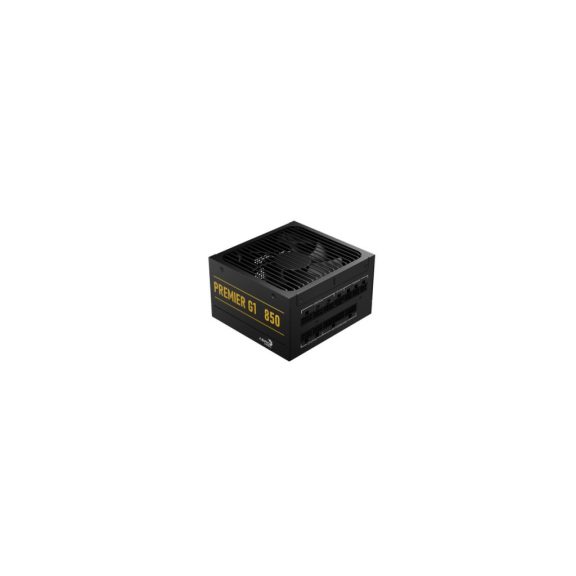 AeroCool Premier G1 tápegység, 850W, 80 Plus Gold, teljesen moduláris, ATX 3.1, dobozos, fekete