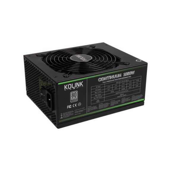 Tápegység Kolink Continuum 1050W 14cm ATX BOX 80+ Platinum Moduláris