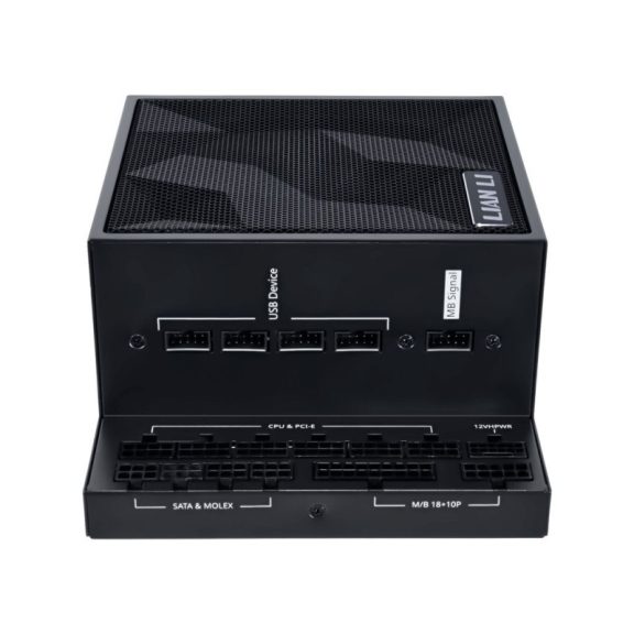 Tápegység Lian Li EDGE EG1300 80 Plus Platinum, PCIe 5.1, ATX 3.1 - 1300W, fekete