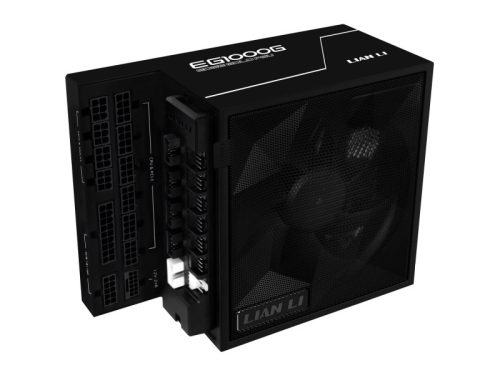Tápegység Lian Li EDGE EG1000 80 PLUS Gold, + USB HUB, PCIe 5.1, ATX 3.1 - 1000 Watt, fekete
