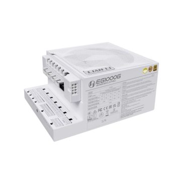   Tápegység Lian Li EDGE EG1000 80 PLUS Gold, + USB HUB, PCIe 5.1, ATX 3.1 - 1000 watt, fehér