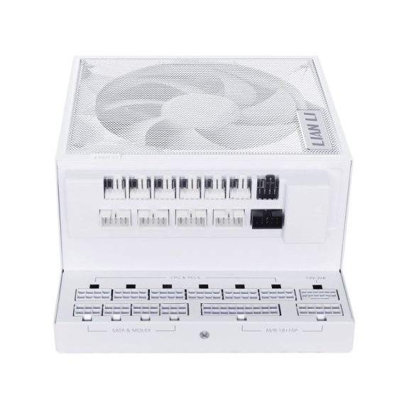 Tápegység Lian Li EDGE EG1000 80 PLUS Gold, + USB HUB, PCIe 5.1, ATX 3.1 - 1000 watt, fehér
