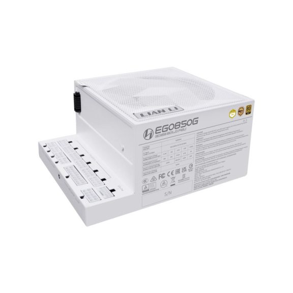 Tápegység Lian Li EDGE EG850 80 PLUS Gold, PCIe 5.1, ATX 3.1 - 850 watt, fehér