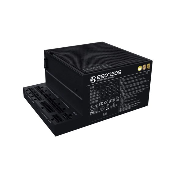 Tápegység Lian Li EDGE EG750 80 PLUS Gold, PCIe 5.1, ATX 3.1 - 750 Watt, fekete