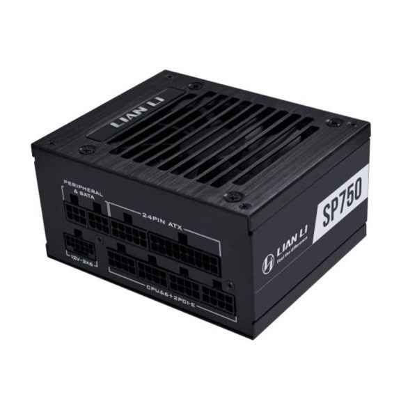 Lian Li SP750 V2 Gold SFX tápegység natív 12V-2x6 kábellel és teljesen moduláris kialakítással.