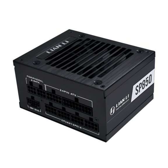 Lian Li SP850 V2 850W ATX 3.1 SFX tápegység, 80 Plus Gold, moduláris, fekete