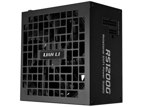 Lian Li RS, Rotational Shift Gold tápegység - 1200 Watt, beépített HUB, Fekete