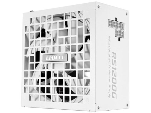 Lian Li RS, Rotational Shift Gold tápegység - 1200 Watt, beépített HUB, Fehér