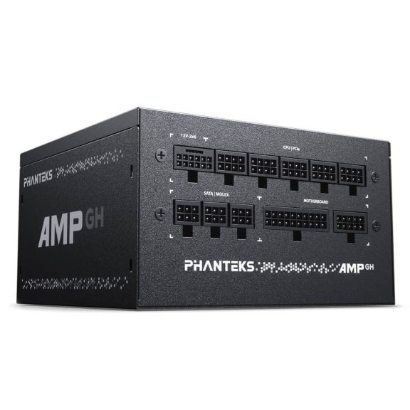 Phanteks AMP GH tápegység, 850W, 80 Plus Gold, teljesen moduláris, ATX 3.1, fekete