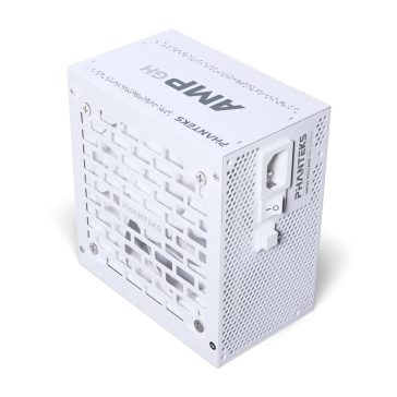    Phanteks AMP GH 1200W ATX 3.1 tápegység, 80 Plus Platinum, teljesen moduláris, fehér